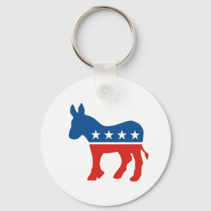 verenigde staten - democratische partij donkey usa sleutelhanger