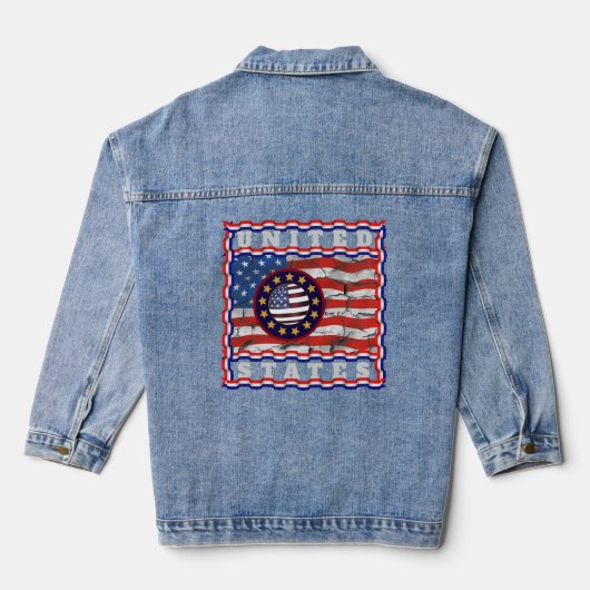 Verenigde Staten Denim Jacket (Achterkant)