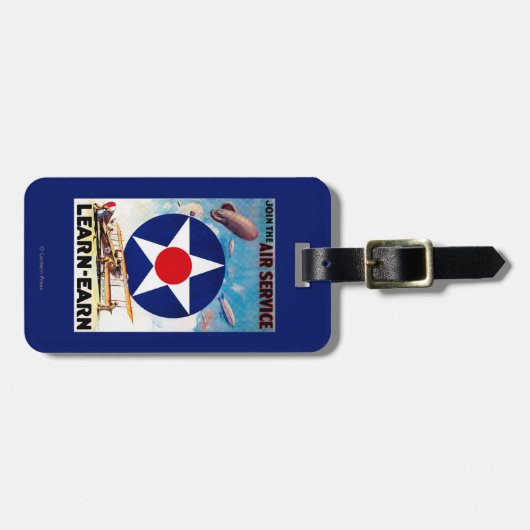 Verenigde Staten - Doe mee met de Air Service Lear Bagagelabel (Voorkant horizontaal)