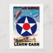 Verenigde Staten - Doe mee met de Air Service Lear Briefkaart (Voorkant)