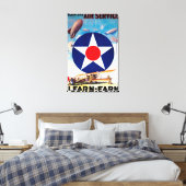 Verenigde Staten - Doe mee met de Air Service Lear Canvas Afdruk (Insitu (Slaapkamer))