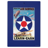 Verenigde Staten - Doe mee met de Air Service Lear Klembord (Achterkant)