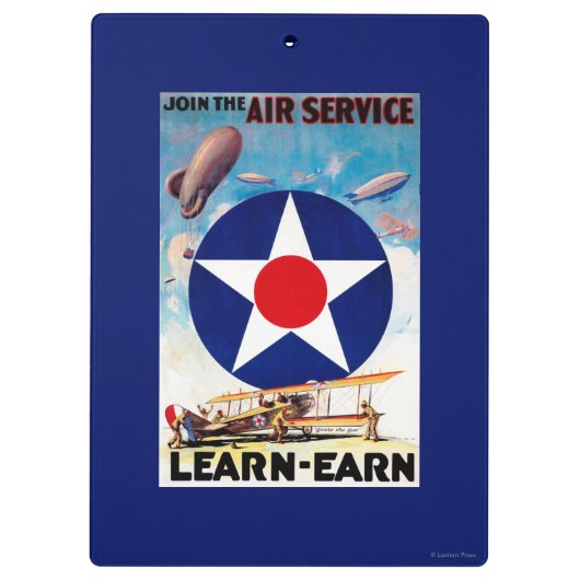 Verenigde Staten - Doe mee met de Air Service Lear Klembord (Achterkant)