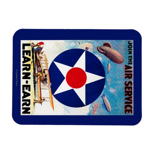 Verenigde Staten - Doe mee met de Air Service Lear Magneet (Horizontaal)