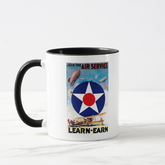 Verenigde Staten - Doe mee met de Air Service Lear Mok (Links)