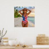 Verenigde Staten Dream Girl 1 Poster (Keuken)