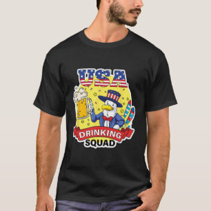 Verenigde Staten Drink op 4 juli Onafhankelijkheid T-shirt