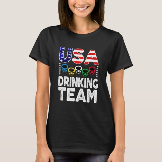 Verenigde Staten Drink Team Beer Party T-shirt (Voorkant)