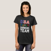 Verenigde Staten Drink Team Beer Party T-shirt (Voorkant volledig)