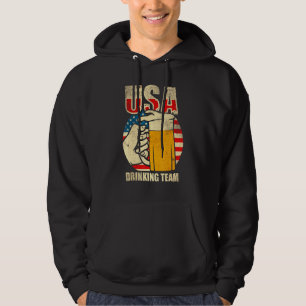 Verenigde Staten Drink Team Bierpartij USA Flag Hoodie