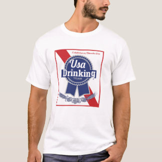 Verenigde Staten Drink Team Blue Roob PBR T-shirt