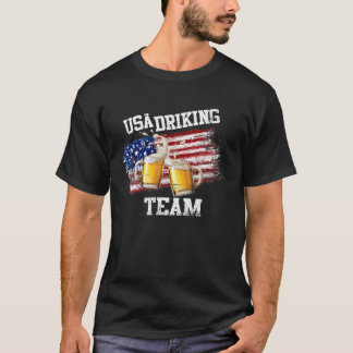 Verenigde Staten Drink Team Funny Drink Beer Lover T-shirt