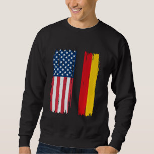 Verenigde Staten Duitsland Half American Flag Root Trui