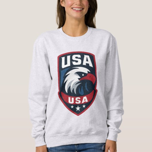 Verenigde Staten Eagle Sports Crest Trui (Voorkant)