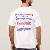 Verenigde Staten: EEN DEMOCRATIE OF EEN REPUBLIEK? T-shirt (Achterkant)