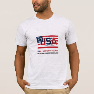Verenigde Staten – een natie van vrijheid Premiu T-shirt