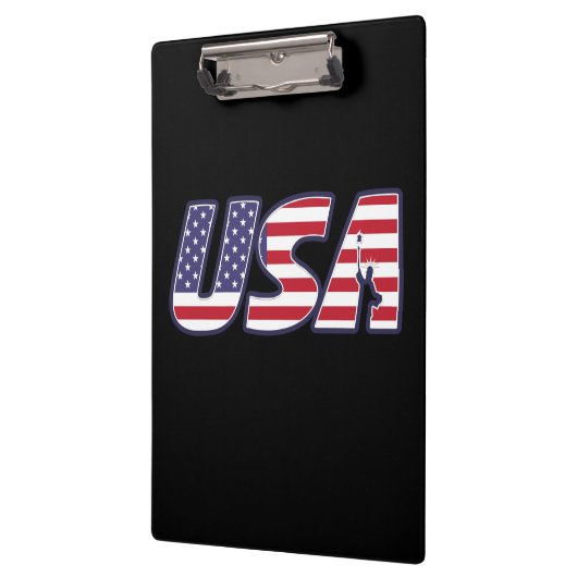 Verenigde Staten. Elegant american flag letter Klembord (Links)