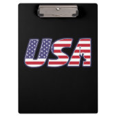 Verenigde Staten. Elegant american flag letter Klembord (Voorkant)