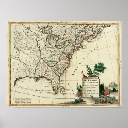 Verenigde Staten en Canada Poster (Voorkant)