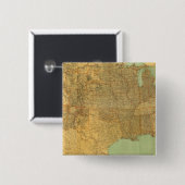 Verenigde Staten en gebieden Vierkante Button 5,1 Cm (Voorkant /achterkant)