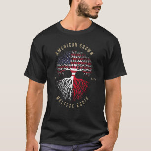 Verenigde Staten en Malta - Amerikaanse Groen Malt T-shirt