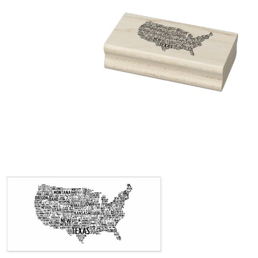 Verenigde Staten en steden Rubberstempel (Gestempeld)