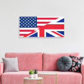 Verenigde Staten en Verenigd Koninkrijk Canvas Afdruk (Insitu (Woonkamer))