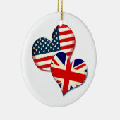 Verenigde Staten en Verenigd Koninkrijk Keramisch Ornament (Rechts)
