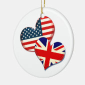 Verenigde Staten en Verenigd Koninkrijk Keramisch Ornament (Links)