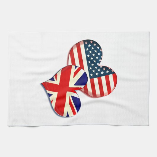Verenigde Staten en Verenigd Koninkrijk Theedoek (Horizontaal)