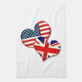 Verenigde Staten en Verenigd Koninkrijk Theedoek (Verticaal)