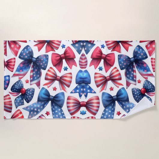 Verenigde Staten Field Day Bows Strandlaken (Voorkant)