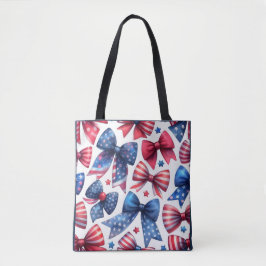 Verenigde Staten Field Day Bows Tote Bag