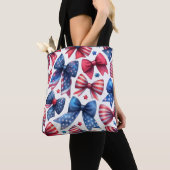 Verenigde Staten Field Day Bows Tote Bag (Dichtbij)