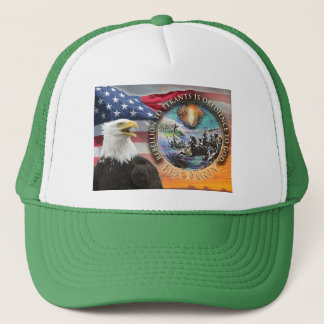 Verenigde Staten Flag Eagle Sunrise Tea Partij Trucker Pet