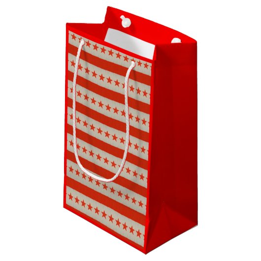 Verenigde Staten Flag Gift Bag Klein Cadeauzakje (Voorkant Gekanteld)