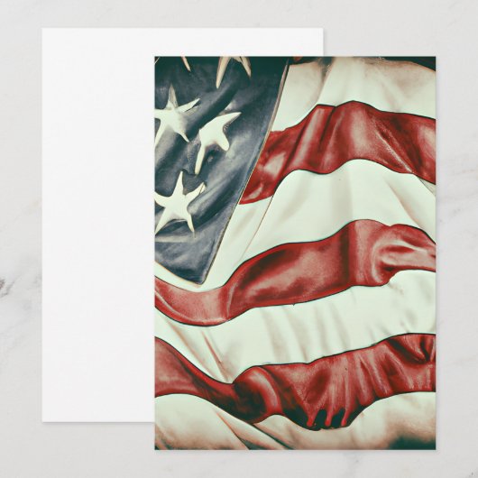 Verenigde Staten Flag Graphic Bedankkaart (Voorkant / Achterkant)