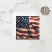 Verenigde Staten Flag Graphic Notitiekaartje (Voorkant / Achterkant in situ)