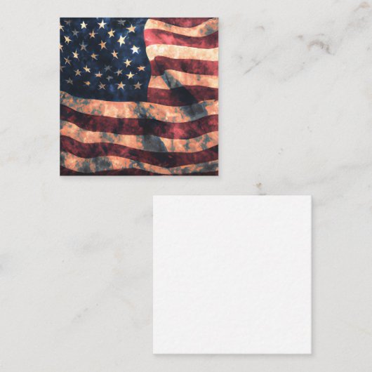 Verenigde Staten Flag Graphic Notitiekaartje (Voorkant / Achterkant)