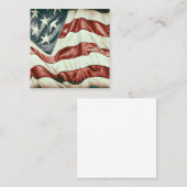  Verenigde Staten Flag Graphic Vierkante Visitekaartje (Voorkant / Achterkant)