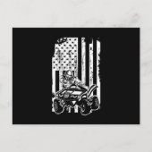 Verenigde Staten Flag Quad Racing ATV Rider Offroa Briefkaart