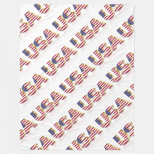 Verenigde Staten Fleece Deken (Voorkant)