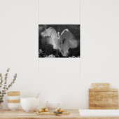 Verenigde Staten, Florida, Great Egret (Ardea alba Poster (Keuken)