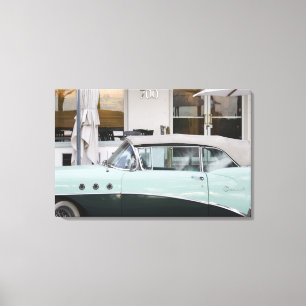 Verenigde Staten, Florida, Miami Beach: South Beac Canvas Afdruk