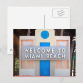 Verenigde Staten - Florida - Miami Beach - Welkoms Briefkaart (Voorkant / Achterkant)