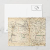 Verenigde Staten, gebieden Briefkaart (Voorkant / Achterkant)