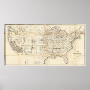 Verenigde Staten, gebieden Poster