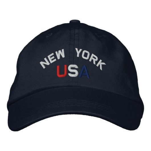 Verenigde Staten geborduurd Navy Blue Pet (Voorkant)