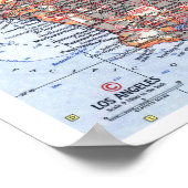 " Verenigde Staten: gedetailleerde kaart 1966 Zuid Poster (Hoek)