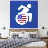 Verenigde Staten Gehandicapten Canvas Afdruk (Insitu (Slaapkamer))
